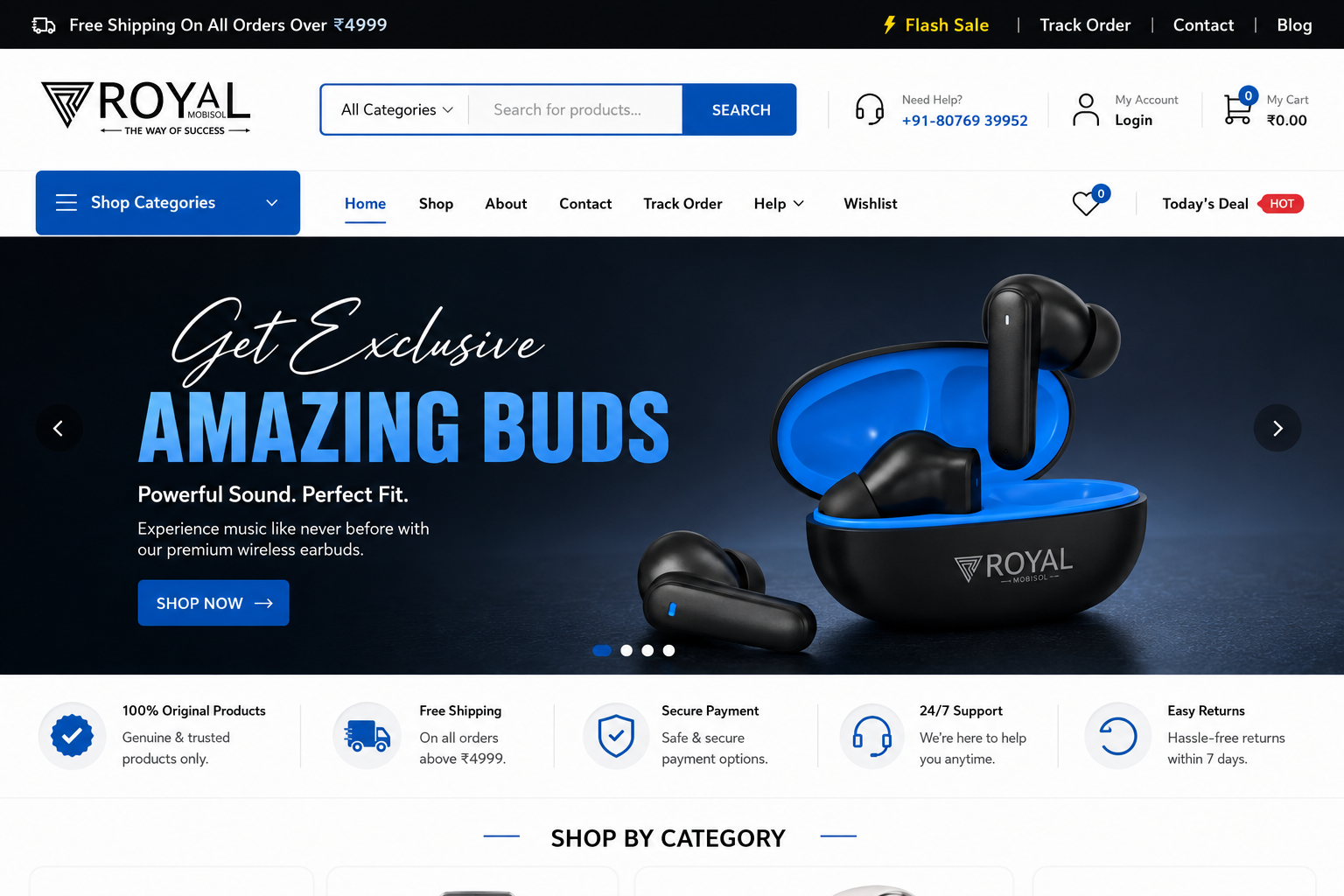 Royal Mobisol Website